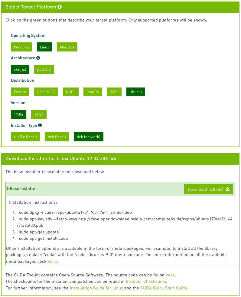 CUDA - Install CUDA - System76 Support