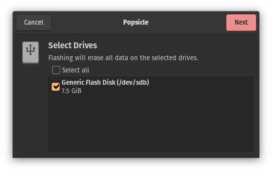 highlighted files in usb drive