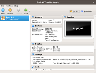 Install Pop!_OS in VirtualBox - System76 Support