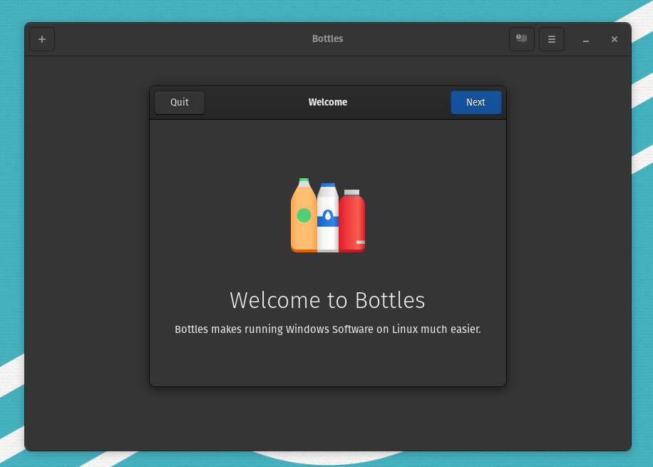 Bottles Main Screen