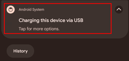 Android USB Notification