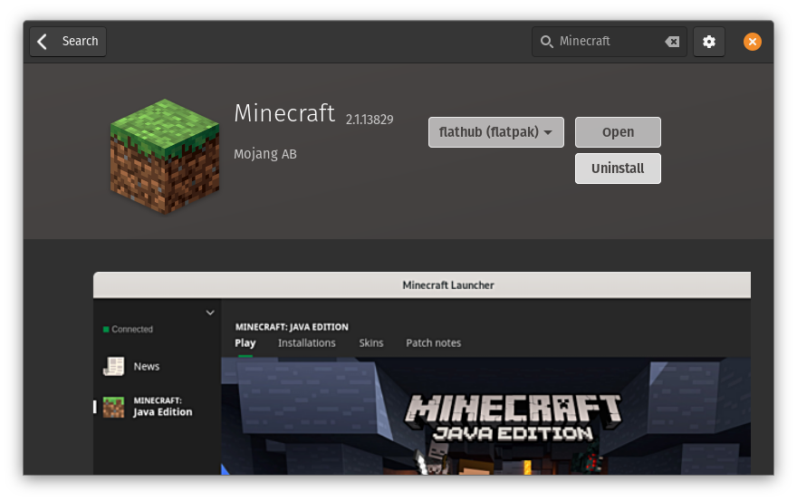 Minecraft Java Edition, installation in Ubuntu 18.04 from the web, snap or  PPA