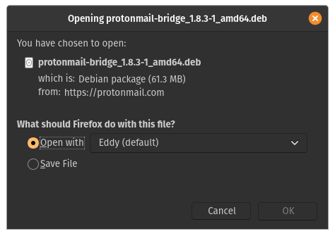 Download ProtonMail Bridge2 Step2