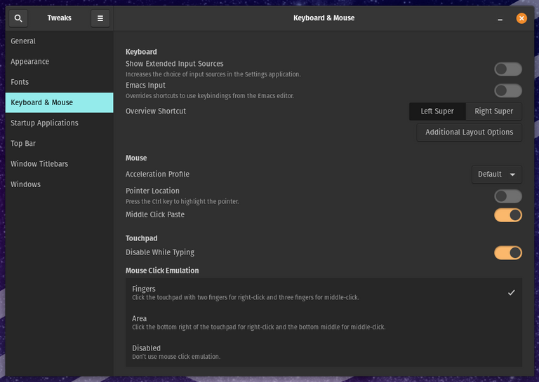 Touchpad (Configure or Disable) System76 Support