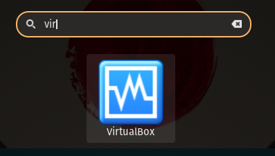 Opening VirtualBox through the Dash