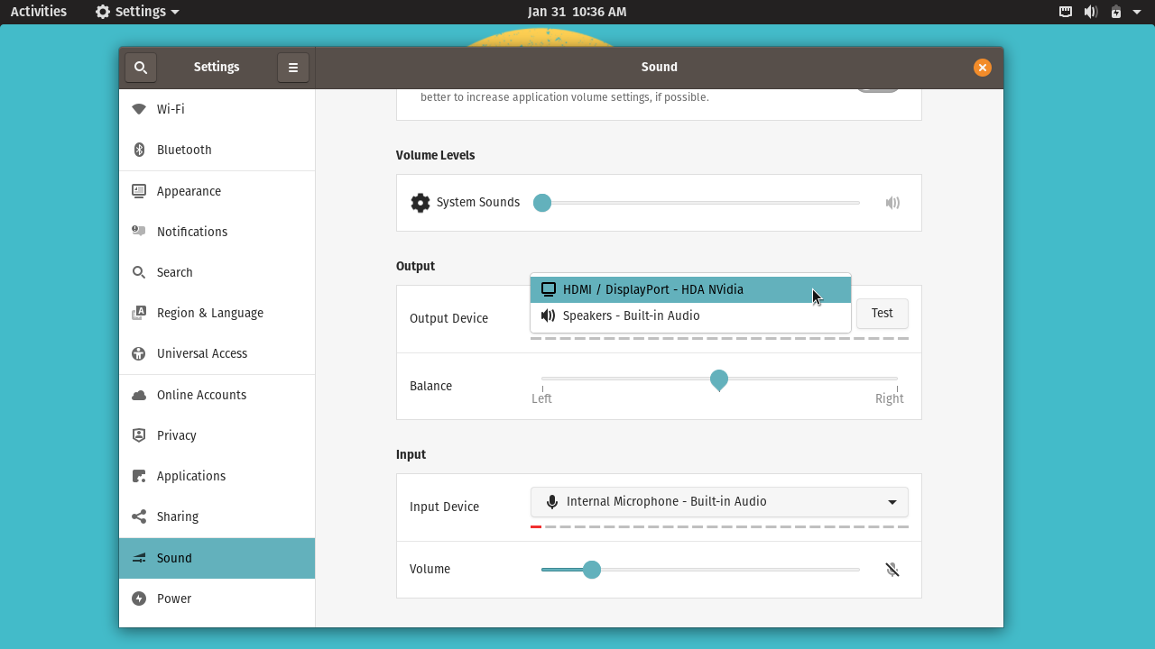 Ærlighed hinanden ekstra HDMI Audio Configuration - System76 Support