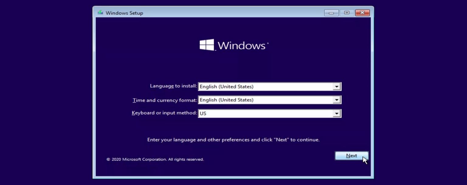 Windows region & language settings