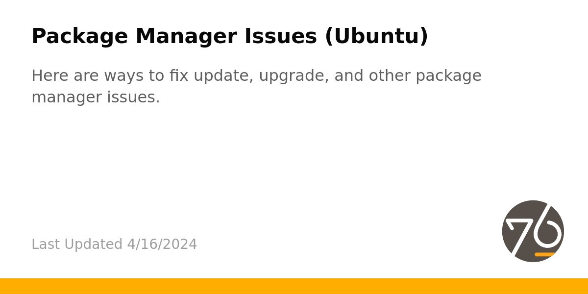 package-manager-issues-ubuntu-system76-support